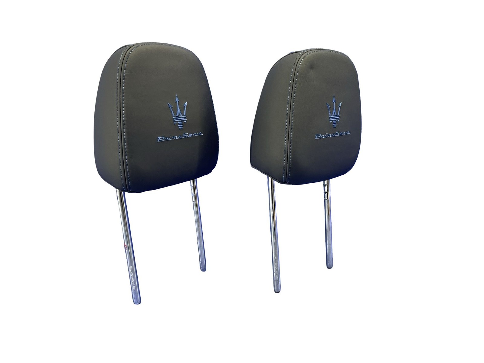 2023-2026 MASERATI GRECALE M182 FRONT LEFT RIGHT SEAT HEADREST W/ BLUE STITCHING