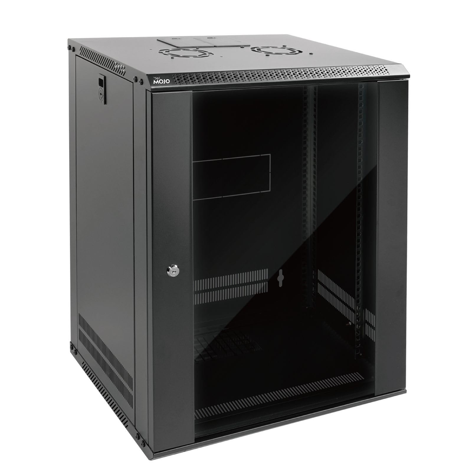 Tecmojo 15U 450mm Depth Wall Mount Server Cabinet IT Network Rack (Damaged)