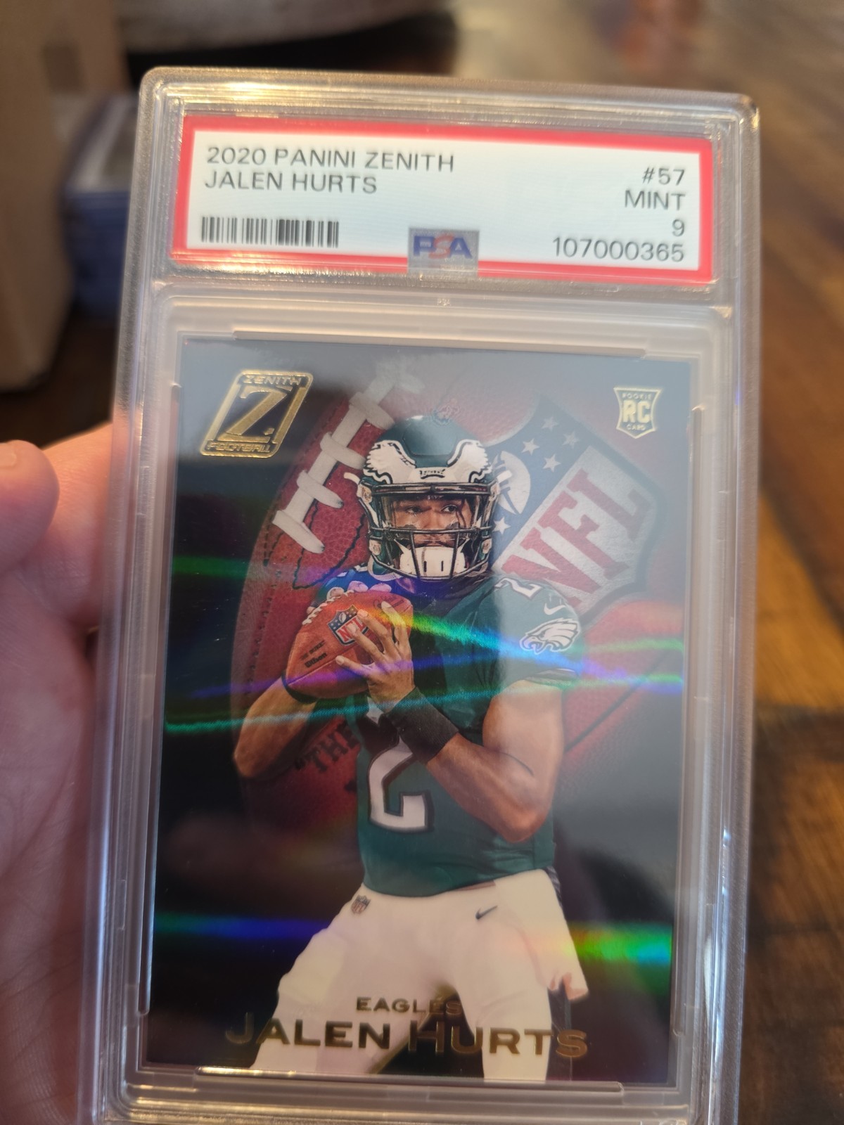 2020 Panini Zenith Jalen Hurts Rc #57 Psa 9