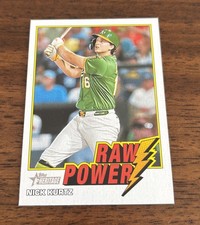 NICK KURTZ 2026  TOPPS HERITAGE RAW POWER CARD ATHLETICS