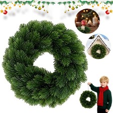 Edel Tannenkranz K&uuml;nstlich 28cm Gr&uuml;n T&uuml;rkranz Weihnachten Adventskranz Deko