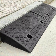 Heavy-Duty Anti-Slip PVC Curb Ramp for Car Wheelchair Motorcycle Vehicle Access