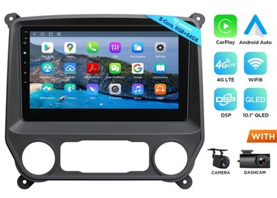 10.1'' 8-Core for GMC Sierra 14-18 Android Auto Car Radio CarPlay GPS Navi 4G RDS