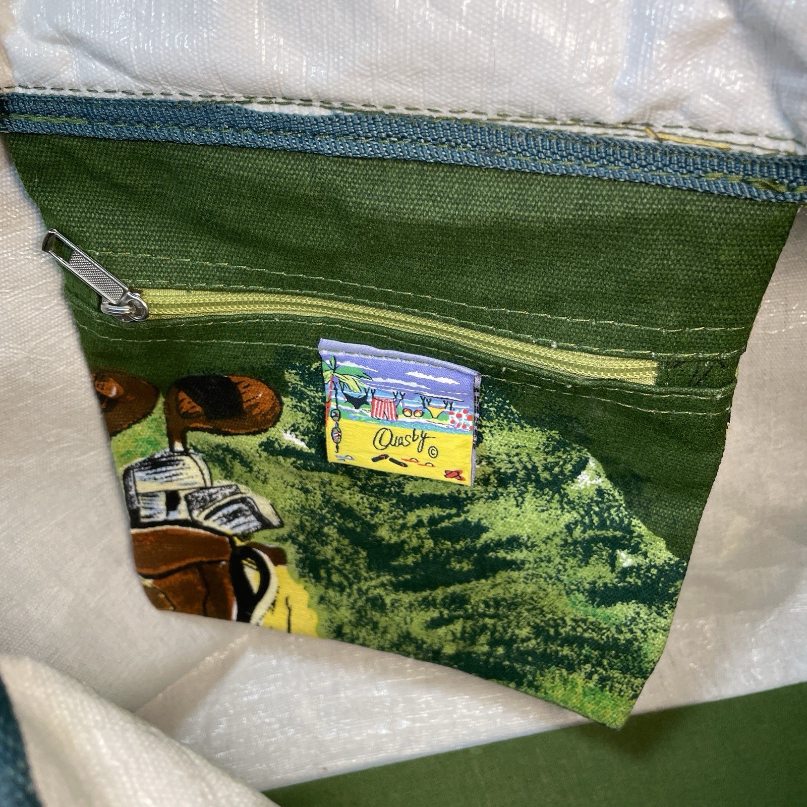 Anne Ormsby Large Double Handle Overnight Canvas … - image 13