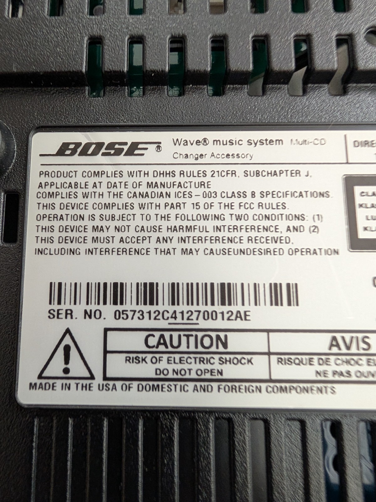 Bose Wave Music System III CD AM/FM W/ 3 CD Changer & Remote Control