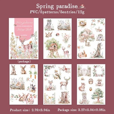 Jahreszeiten Wald Landschaft Aufkleber Set Scrapbooking Dekor Zubehör