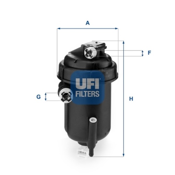 Kraftstofffilter UFI 55.143.00 Filtereinsatz FüR Fiat Ducato Bus JTD-image