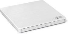 Hitachi-LG GP60 External DVD Drive, Slim Portable White 