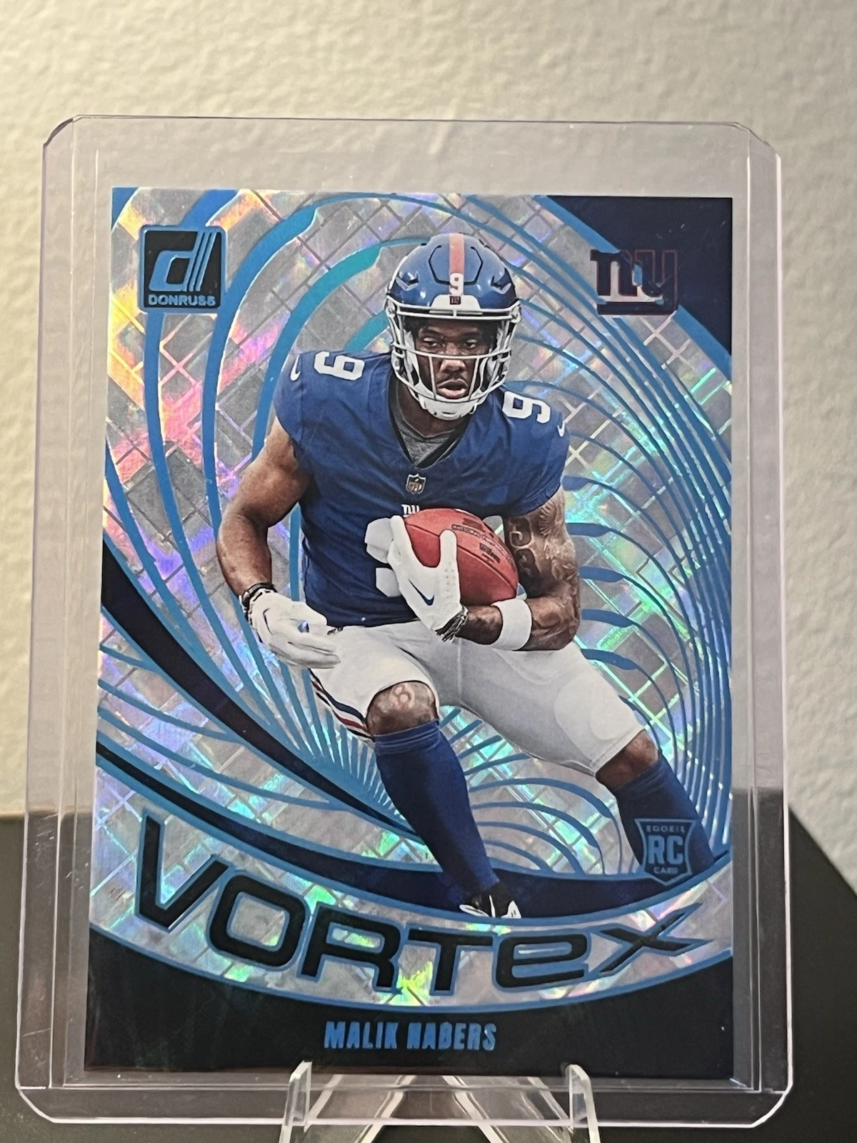 Malik Nabers Panini Donruss Vortex #VORMNA Cosmic