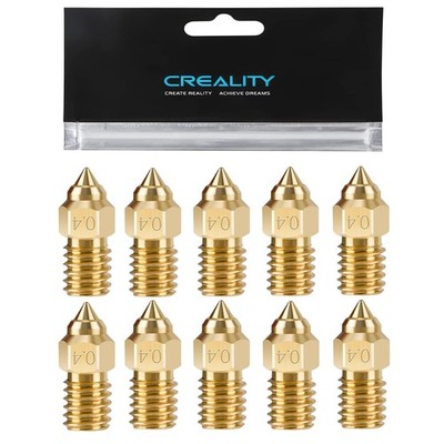 Creality 10 Stück Messing Düsen 0,4mm für Ender 5 S1, 3D Drucker Teile High