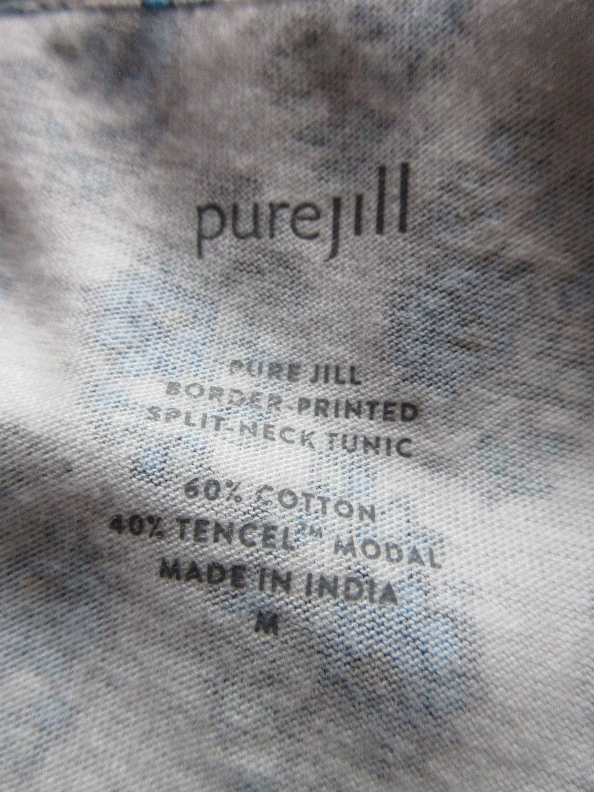 LDIES PUREJILL BORDER PRINTER SPLIT NECK TUNIC SI… - image 5