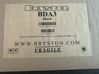 Bryston BDA-3 Digital/Analog Converter in 17'' ( Factory Sealed )