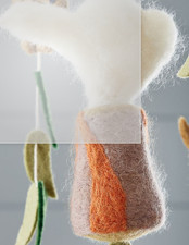 Pottery Barn Kids Felt Dino Dinosaurs Volcano Mobile 12.5" diam 4510D