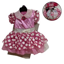 Minnie Mouse Costume Girls Pink Polka Dot Dress Size 2T Cute Outfit