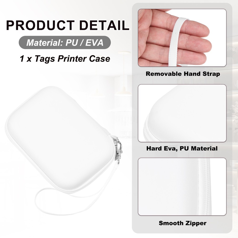 White Protective Case for Label Maker Machine and Label Printers  