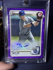 2020 Bowman - Prospects Autographs Bobby Witt Jr. #PA-BWJ Purple /250 (AU, RC)