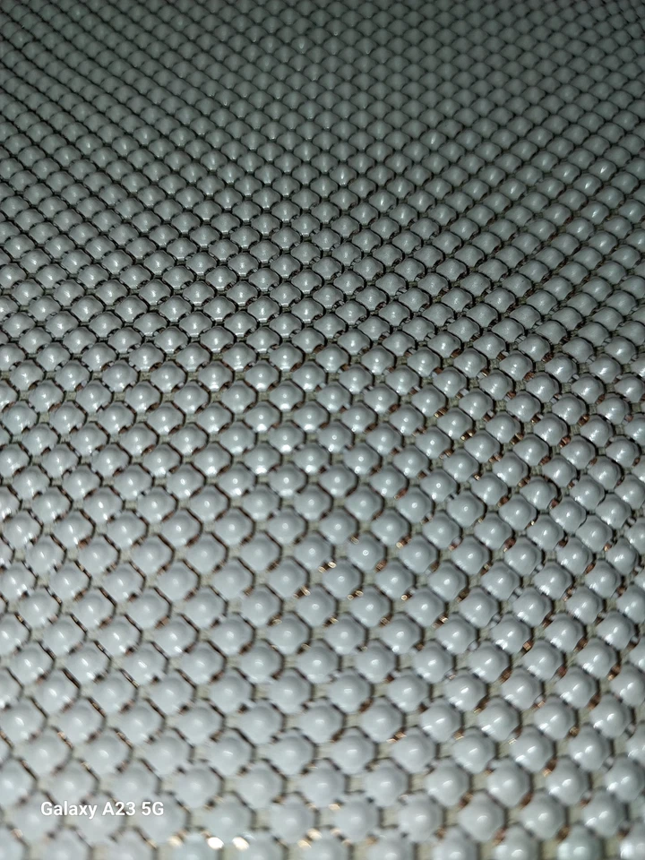 De colección ~ Whiting & Davis Co ~ Blanco ~ Malla ~ Cartera de mano ~ Hecho en EE. UU. Foto 4 de 4