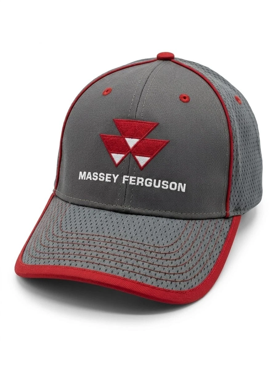 Massey Ferguson Tractor Hat Trucker Cap Snapback Flat Bill Mesh Farming USA NEW Farming Massey Ferguson Trucker Hat Snapback Mesh back USA  main image 3