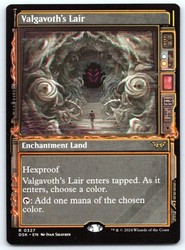 Valgavoth's Lair (Showcase) #327 - Duskmourn: House of Horror Rare Land
