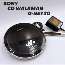 SONY D-NE730 CD Walkman MP3 ATRAC Tested w/LCD Remote AC Adapter from JAPAN