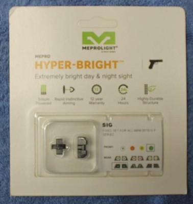 Meprolight ML-40110 Green HyperBright SigSauer 9mm/.357Sig P-series DEAD TRITIUM