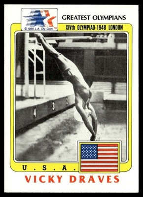 1983 Topps Greatest Olympians Vicky Draves #79