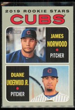 2019 Topps Heritage Duane Underwood Jr./James Norwood Rookie #121