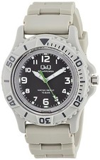 Orologio solare CITIZEN Q&Q E02A-004VK grigio 10 ATM analogico da uomo modell...