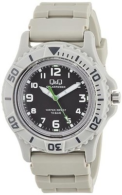 CITIZEN Q&Q Solaruhr E02A-004VK grau 10ATM Analog Herren Japan Inlandsmodell