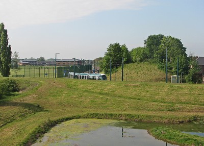 Foto 12x8 Wilford: Eine Straßenbahn, die nach Süden West Bridgford abbiegt A Clifton-gebunden tr c2016