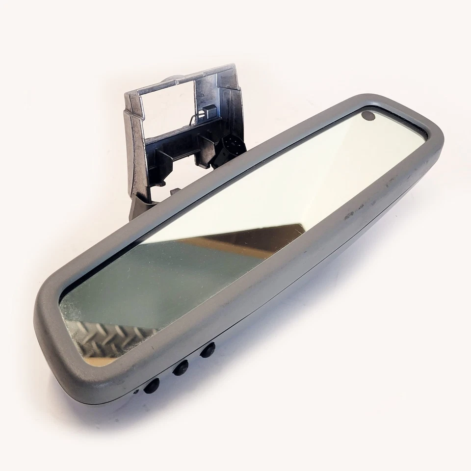 ✔️ Mercedes W140 S-класса заднего вида внутри авто тусклый Homelink зеркало серый - Изображение 2 из 4