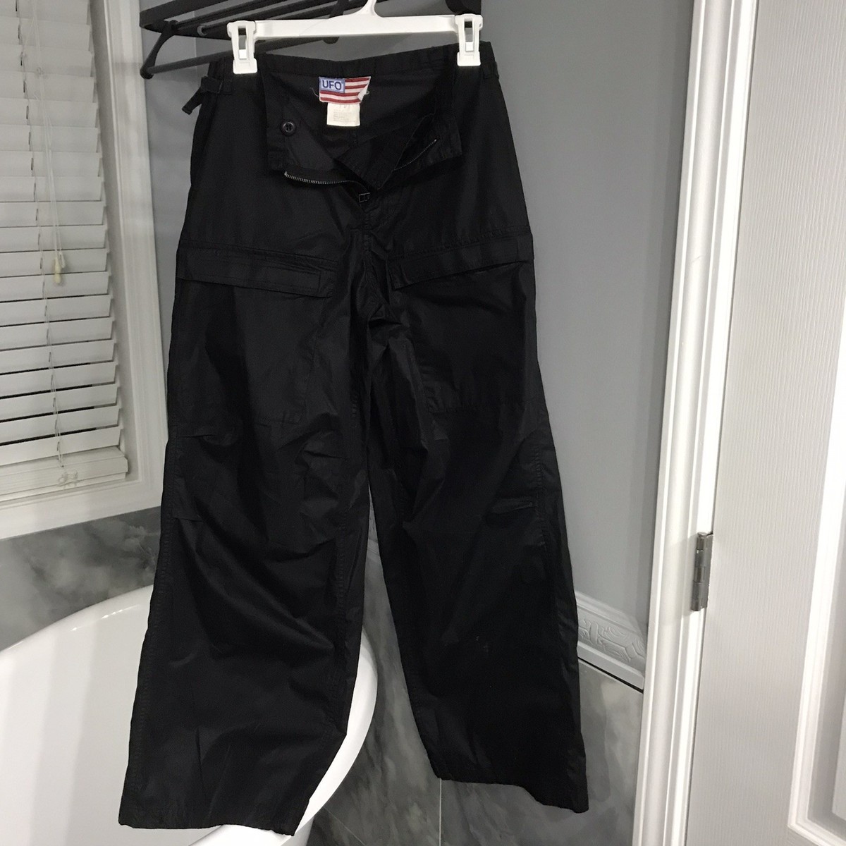 UFO Pants Vintage 90's Y2K Baggy Parachute Rave Skate SZ S Adult