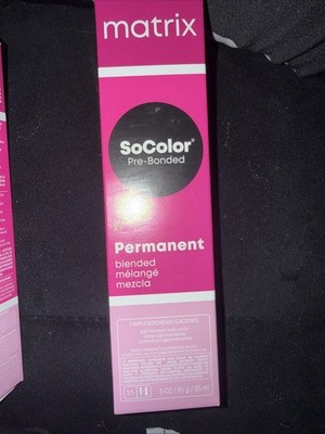 Matrix SoColor Pre-Bonded Permanent  Color 3oz * 1N Natural Black Neutral