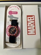 Marvel Avengers Endgame Kids Watch With Box Black Strap Band Time To Tell Time