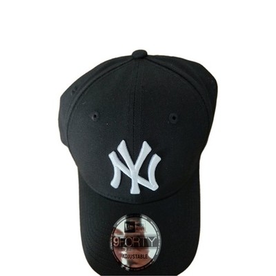 New Era MLB New York Yankees 9FORTY Cap Schwarz/Weiß   Neu & Original