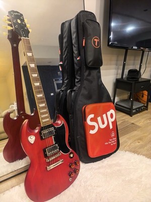 Epiphone 1961 Les Paul SG Standard w/ Fender Mustang LT25,case,opened strings  
