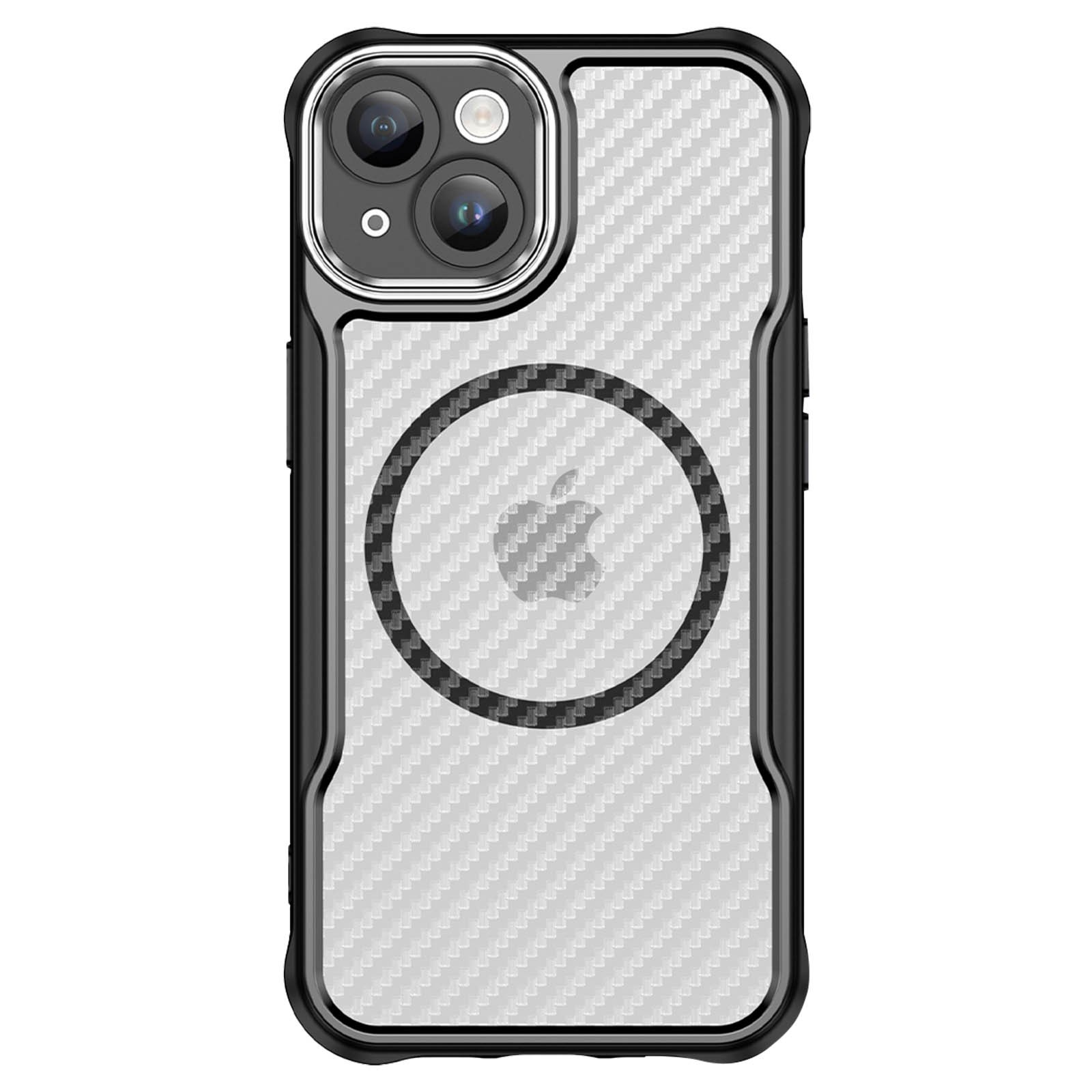 Coque iPhone 13 Avizar antichoc à texture carbone avec angles renforcés antichute