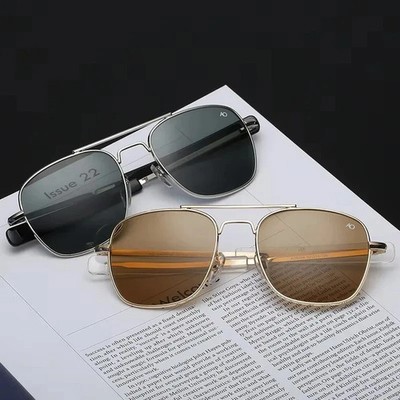 Ao Aviation Sunglasses Men Original American Optical Glass**