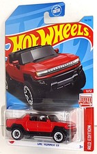 Hot Wheels 2023 Target Red Edition Series #116 GMC Hummer EV Red w/ White BLs