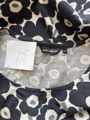 MARIMEKKO ARETTA UNIKKO dress mini 3/4 slevee size XS cotton pockets - Picture 3 of 7