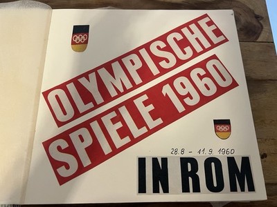 Olympia Rom 1960 Großes Original Erinnerungsalbum Armin Hary Carl Sehr Selten