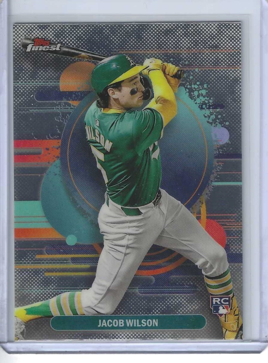 2025 TOPPS FINEST #109 JACOB WILSON RC UNCOMMON SP A'S