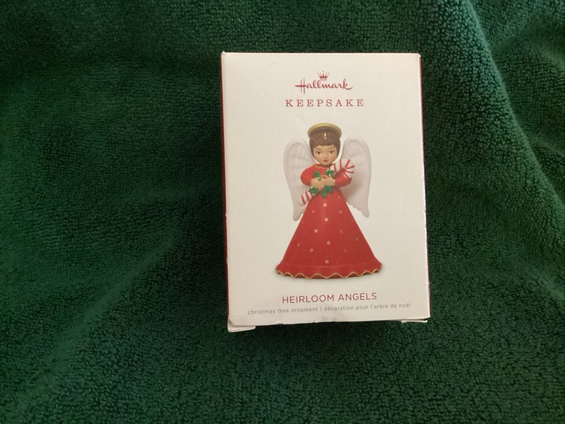 Hallmark Keepsake 2018 Heirloom Angels 3rd In Series Candy Cane Red Star...