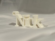 Name Keychain Customizable 3D Printed