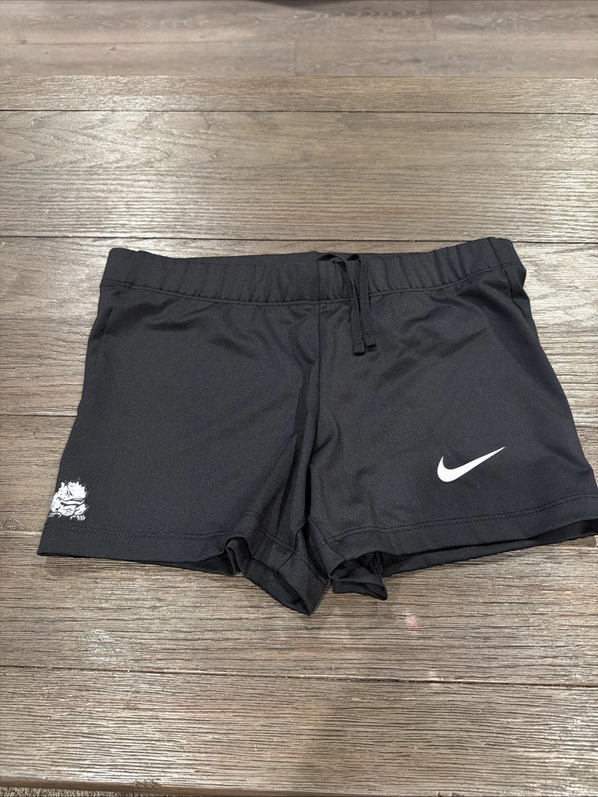 Mens Nike Booty Short Spandex Tights Compression Shorts TCU Frogs Black M