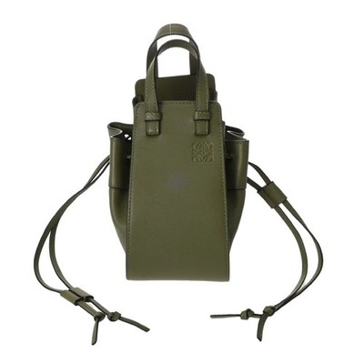 Loewe Hammock Mini 2Way A538V07X10 Shoulder Bag Leather Green #WB2292