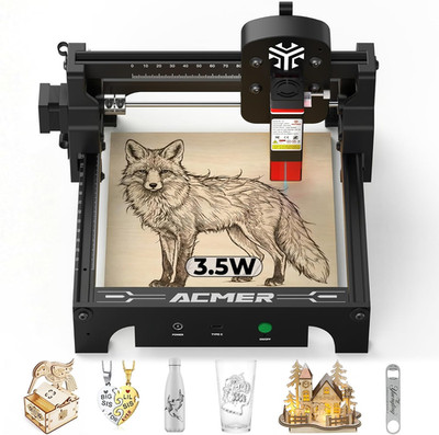 S1 Portable Laser Engraver for Beginners - 3500mW Mini Desktop Machine