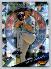 Chi Chi Gonzalez 2015 Bowmans Best Atomic #4 Texas Rangers
