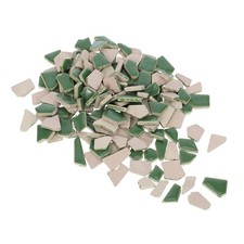 1 Pack Irregular Ceramic Tiles: Small Porcelain Tiles For Diy Crafts And Home