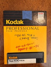 Kodak TMax 100 4x5 Sheet Film Open Box Exp 03/1998 Est 16-20 Sheets